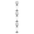 thumbnail image 3 of Wweixi Luxury Crystal Candle Holder Pillar Candlestick Ceremony Stand Decor Table Silver L 3Set, 3 of 6