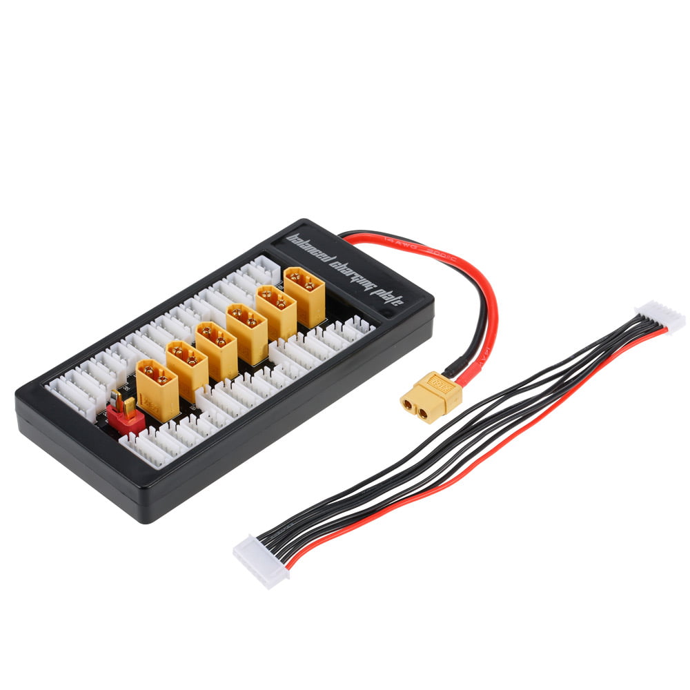 Parallel Charging Board Balance T Plug Lipo 2-6S Multiple XT60 Battery Charger 