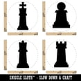 thumbnail image 2 of Chess Set Pieces Pawn Rook Queen King Rubber Stamp Set for Scrapbooking Crafting Stamping - Mini 1/2 Inch, 2 of 7