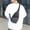 Gray #4, variant on Sling Bag for Men & Women | Adjustable Shoulder Backpack with Earphone Hole | Water-Resistant Oxford Cloth for Hiking, Camping & Daily Use