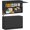 19.7"h Black, variant on Metal Garage Wall Cabinet with 2 Doors and 1 Adjustable Shelf,Lockable Floating Tool Cabinet with Pegboard,Black Steel Storage Cabinet for Kitchen,Office,Garage,Laundry,Warehouse(Black, 26"H)