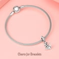 thumbnail image 6 of 925 Sterling Silver Rabbit Dangle Charm for Womne's Bracelets Necklaces, 6 of 7