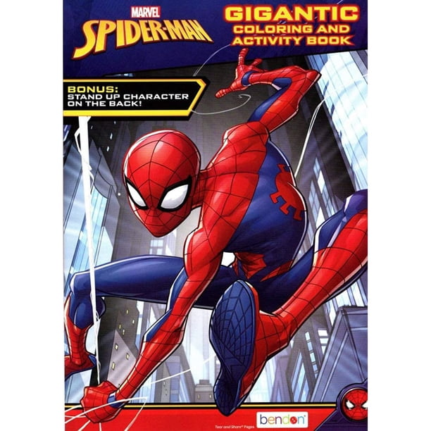 Marvel - Spider-Man - Libro gigante para colorear y actividades - 200 páginas