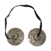 Lamatar1 Mini Tibetan Tingsha Cymbals, 2 Inches For Sound Therapy/ Relaxation/Meditation/Yoga Performances,Handmade In Nepal