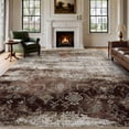 thumbnail image 2 of VUNATE 8'x10' Area Rugs for Living Room Machine Washable Rugs Abstract Vintage Distressed Indoor Rug Carpet Soft Lightweight Large Area Rug for Bedroom Dining Room Kitchen Foldable Nonslip Rug Brown, 2 of 7