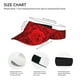 thumbnail image 3 of Balery Red Rose Gorra deportiva con visera ajustable para mujer y hombre (talla única), 3 of 7