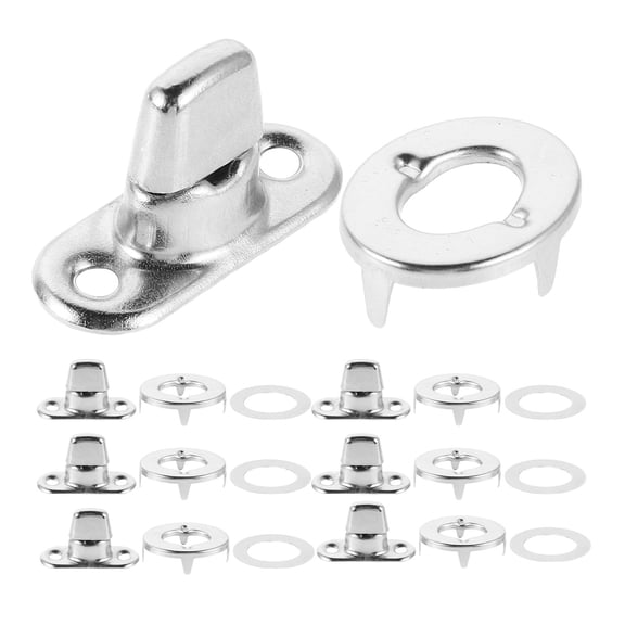WHAMVOX 10 Sets Turn Button Bag Closure Metal Handbag Lock DIY Purse Fasteners Twist Fasteners Briefcase Closure Hardware for Bags Clutch Wallet