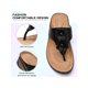 thumbnail image 4 of Flip Flops for Women Wedge Sandals Casual Comfortable Cushion Footbed Platform Sandals with Arch Support, 4 of 5