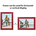 thumbnail image 6 of Americanflat 12x18 Poster Frame with Polished Plexiglass Hampton Collection Distressed Frames Wall - Red, 6 of 8