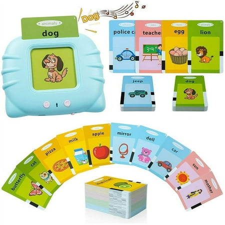 Audible Toddler Flash Card Educational Toys for 2 3 4 5 Year Old Boys Girls - Flashcard Toddlers Learning Toys, Preschool Interactive Toys Christmas Birthday Gift for Kids Ages 2-6