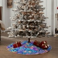thumbnail image 4 of Sikiie Colorful Mushrooms Nativity Christmas Tree Skirt, Jesus Christian Winter Holiday Tree Mat Decoration(30-48IN)36", 4 of 6