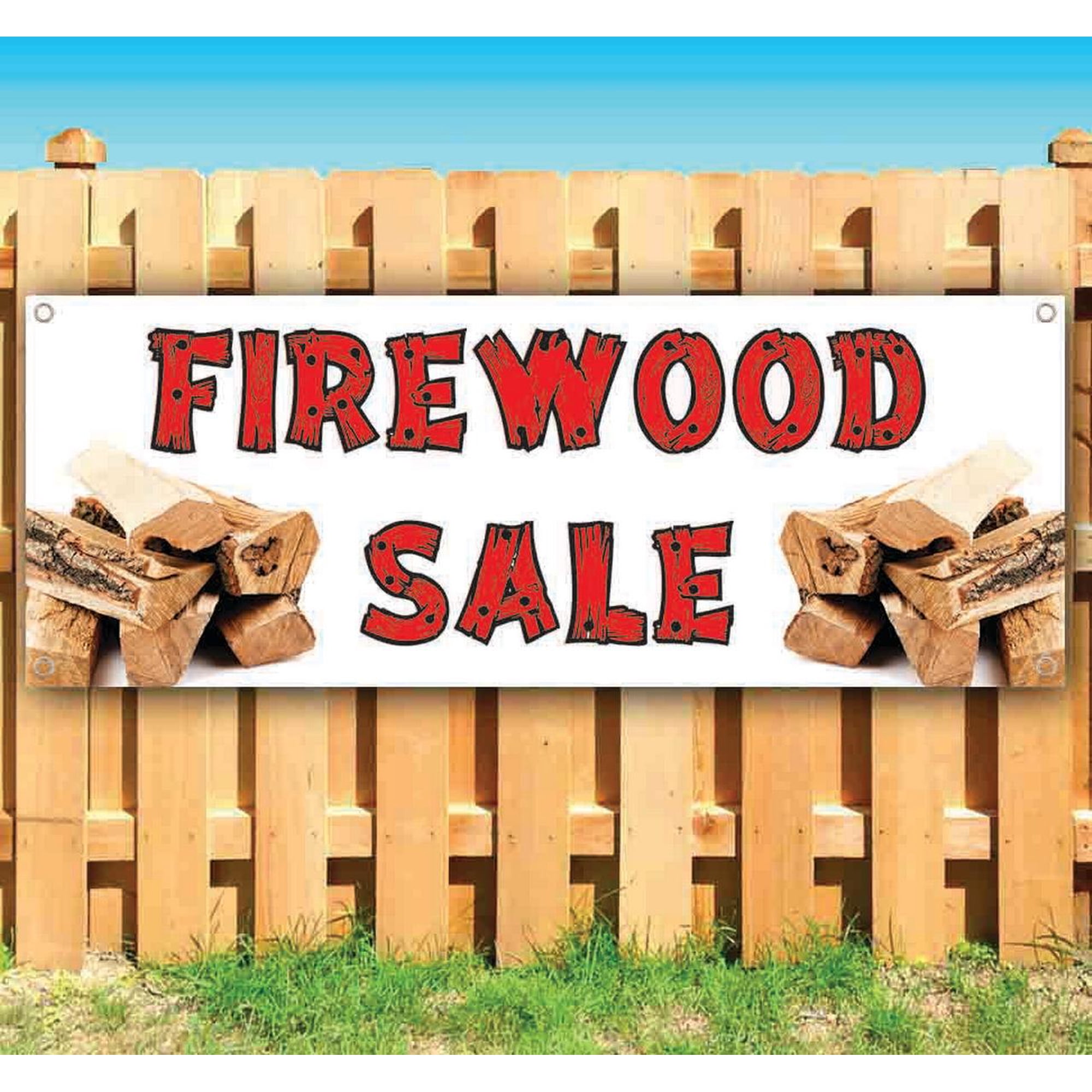 Firewood 13 oz Vinyl Banner With Metal Grommets