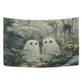 thumbnail image 6 of Yayeee Tapestry Wall Hanging for Bedroom 60" x 40" Living Room Home Wall Art Decor, Ghosts Playing In A Garden, 6 of 7