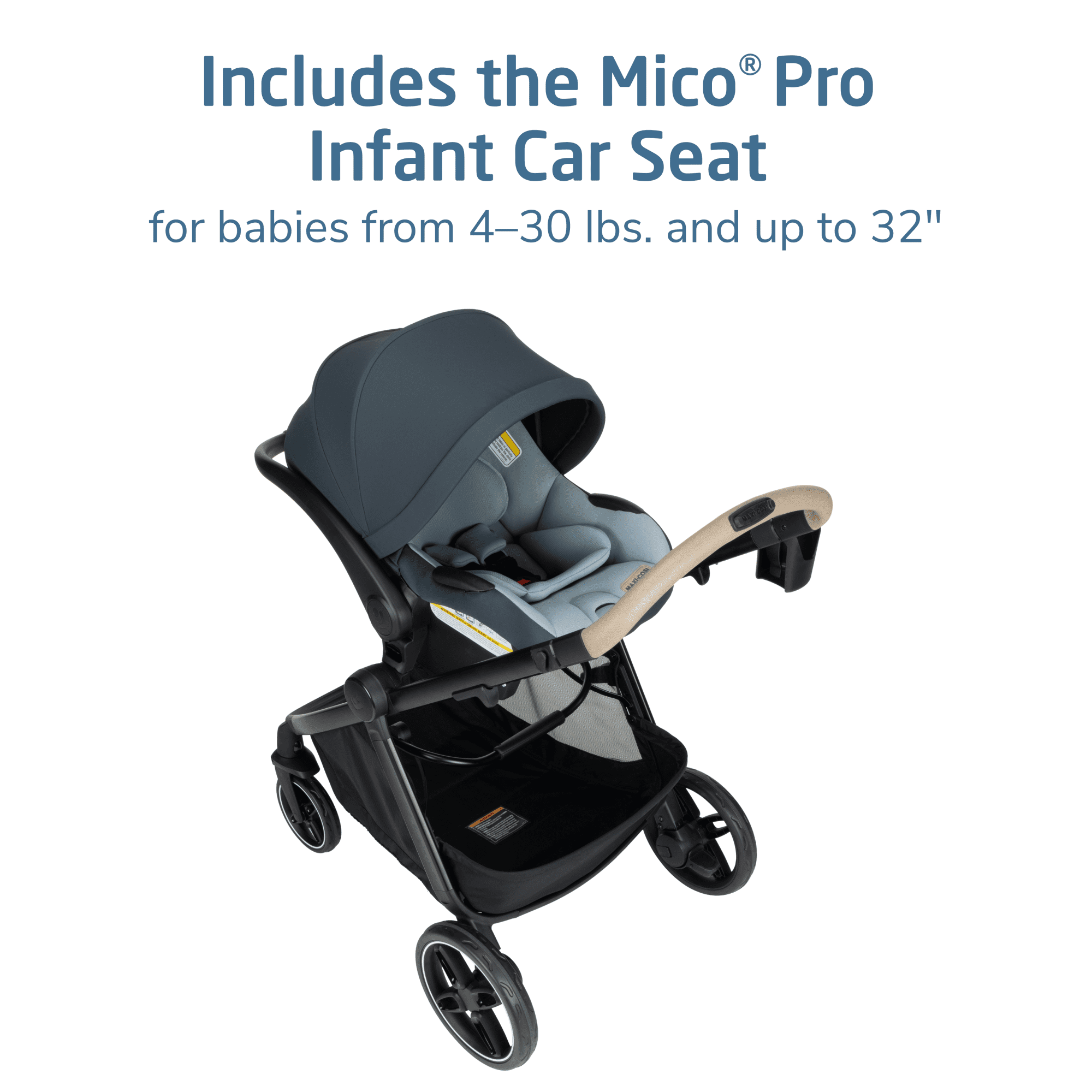 Maxi-Cosi Zelia Pro 5-in-1 Modular Travel System, Seascape
