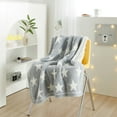 thumbnail image 3 of Parent's Choice Gray Cozy Reversible Stars Infant Blanket, Unisex, Polyester, 3 of 13
