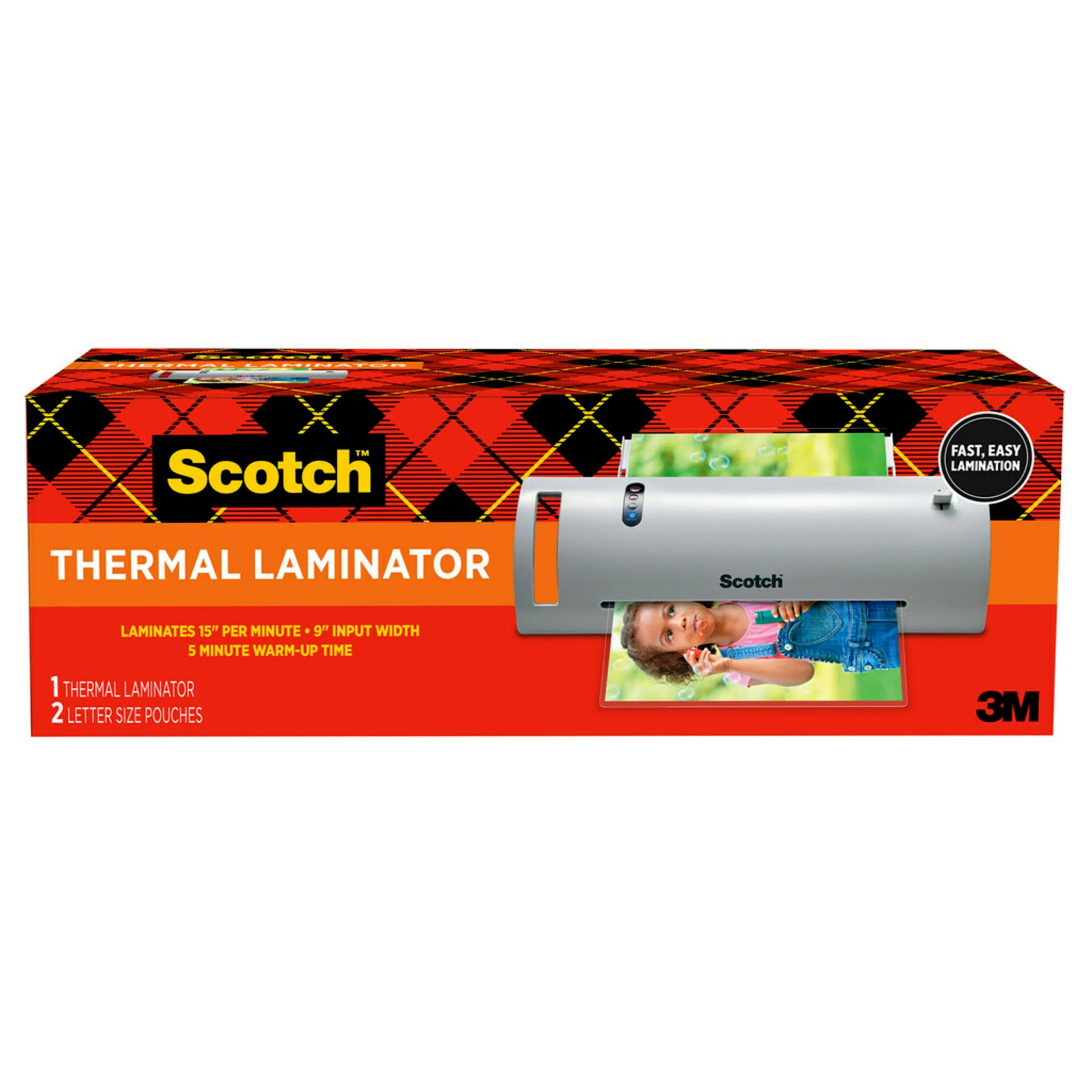 Scotch TL901X Thermal Laminator, 1 Laminating Machine, Gray, Laminate