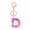 D, variant on Decorative Keychain-letter Keychain-Cute Key Chains For Women Girls- Charms For Key Purse Handbags Backpacks.