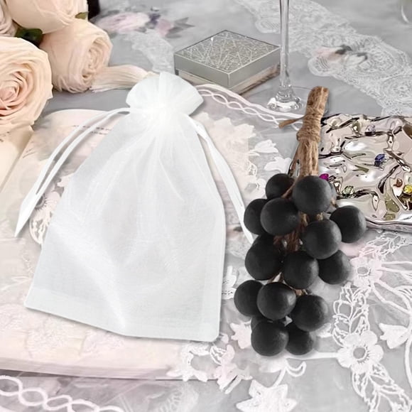 Jabón de uva en una cuerda con forma de racimo de uvas, de jabón colgante, decoración de regalo, jabones de baño hechos a mano para mujeres y Negro 20 piezas
