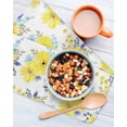 thumbnail image 3 of Yellow Watercolor Floral Kitchen Dish Towels for Drying Dishes Set of 3, Spring Flower Abstract Art Waffle Weave Microfiber Hand Tea Bathroom Towels Quick Dry & Absorbent Towel 12x12, 3 of 7