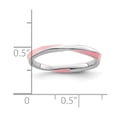 thumbnail image 4 of Diamond2Deal Sterling Silver Stackable Expressions Twisted Pink Enameled Ring, 4 of 6