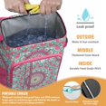 thumbnail image 3 of Cooler Backpack Mandala Ethnic Zen Pattern, Leak Proof Lunch Backpack, Tribal Abstract Floral Design Bag for Outdoor Beach Camping, 3 of 6