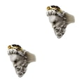 thumbnail image 4 of Guardurnaity Anillo de cabeza de anciano Estilo retro Escultura de concha Anillos Joyería Unisex No.9 2Conjunto, 4 of 6