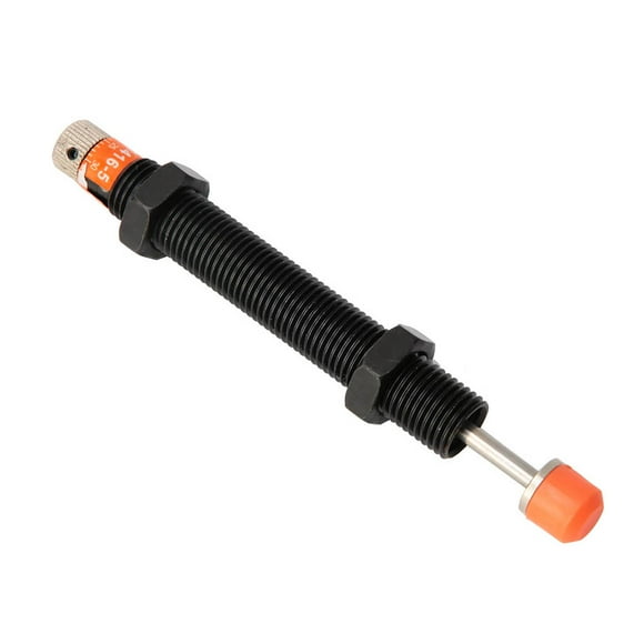 Adjustable Oil Pressure Shock Absorbe +/- 2.5 Degrees Celsius Eccentric Angle Hydraulic Buffer Metal Shell Strong Heat Resistanc -10/12/16mm Stroke