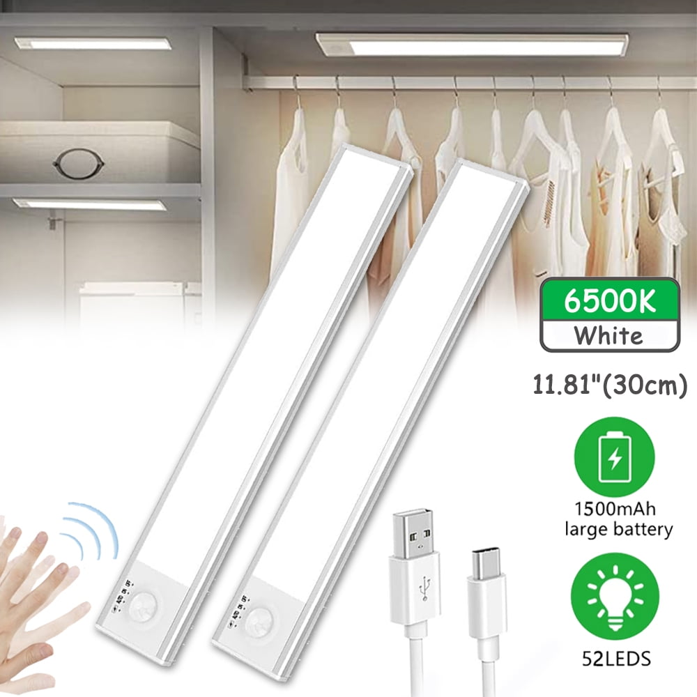 Fimilo 11.81"(30cm) 2PCS Motion Sensor Light, 52 LED