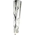 thumbnail image 3 of Sam Edelman Vance Soft Silver Pointed Toe Kitten Heel Knee High Fashion Boots (Soft Silver, 5), 3 of 6