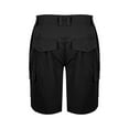 thumbnail image 4 of MSJUHEG Mens Shorts Men'S Shorts Shorts With Multiple Pockets For Comfort Lightweight Twill Cotton Elastic Waist Work Shorts Shorts Men Black L, 4 of 4