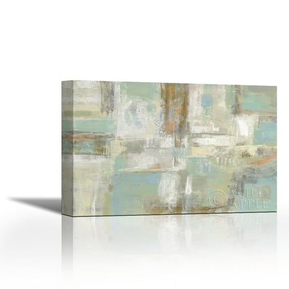 Shades of Celedon - Contemporary Fine Art Giclee on Canvas Gallery Wrap - wall décor - Art painting - 27 x 18 Inch - Ready to Hang