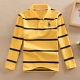 thumbnail image 2 of zbxnLI Toddler Boys School Uniform Tops Long Sleeve Golf Shirts Kids Cotton T-Shirts Fall Winter, 2 of 4
