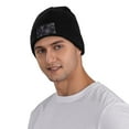 thumbnail image 5 of ZICANCN Leaves Black Decorative Knit Beanie Hat, Winter Cap Soft Warm Classic Hats for Men Women, Black, 5 of 8