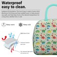 thumbnail image 3 of Womens LightGreen Cartoon Dinosaurs Colorful Elements Pattern Lunch Box for Work,Insulated Lunch Bag for Women,Loncheras Para Mujer,Leakproof Adult Lunch Bag for Work,Beach,Travel,Picnic,Camping, 3 of 7