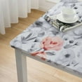 thumbnail image 5 of nygtbtfer Fitted Tablecloth, Seamless Gray Gradient Circle Table Cover Waterproof Table Cloth with Elastic Edge,Spring Country Flowers Outdoor Tablecloths for Kitchen Picnic Patio Indoor 46*46, 5 of 8