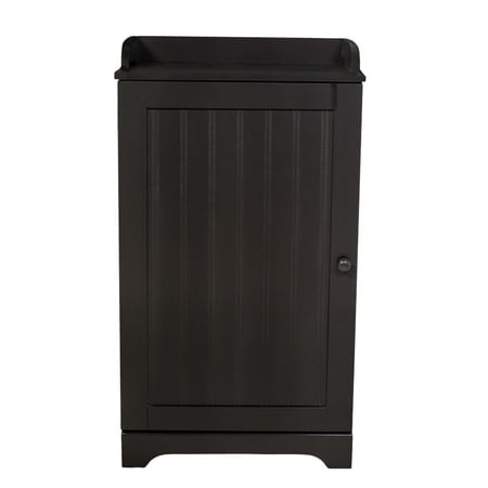 - Free Standing Espresso Bathroom Floor Storage Cabinet Organizer Adjustable Shelf