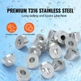 thumbnail image 4 of KFFKFF Cable Railing Set, 20-Pack, 1/8" Wheel Guard Sleeves, Paired with Black Hidden Swage Adjuster and End, Protective Covers for Cable Railing for 1/8" 3/16" Wire Rope, Versatile Installation, 4 of 9