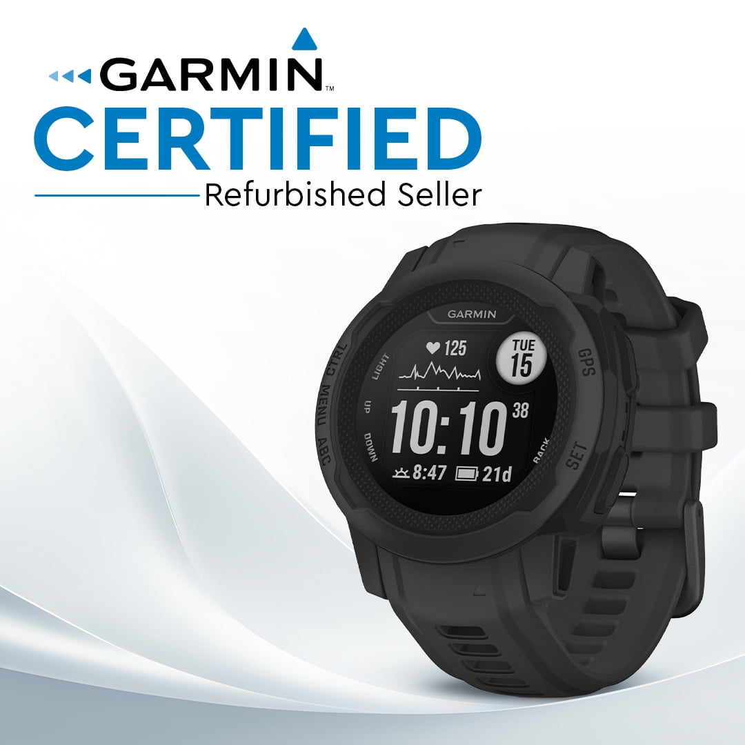Garmin Instinct 2S, Smaller-Sized GPS Outdoor Watch, Multi-GNSS Support, Trackback Routing, Graphite
