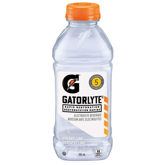 Gatorlyte Cherry Lime Electorlyte Beverage 591 mL, Bottle, 591mL