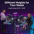 thumbnail image 6 of LSAMA Electric Standing Desk with LED Lights For Gaming Desk,For Adult and Teen, 63x24 inches, Black, 6 of 7