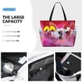 thumbnail image 3 of Daiia Pink Pig Beach Travel Bag - Water-Resistant Beach Bag, Lightweight Tote with 7 Pockets for Women and Men - Gym,Pool,Camping,Reusable Grocery Bag, 3 of 7