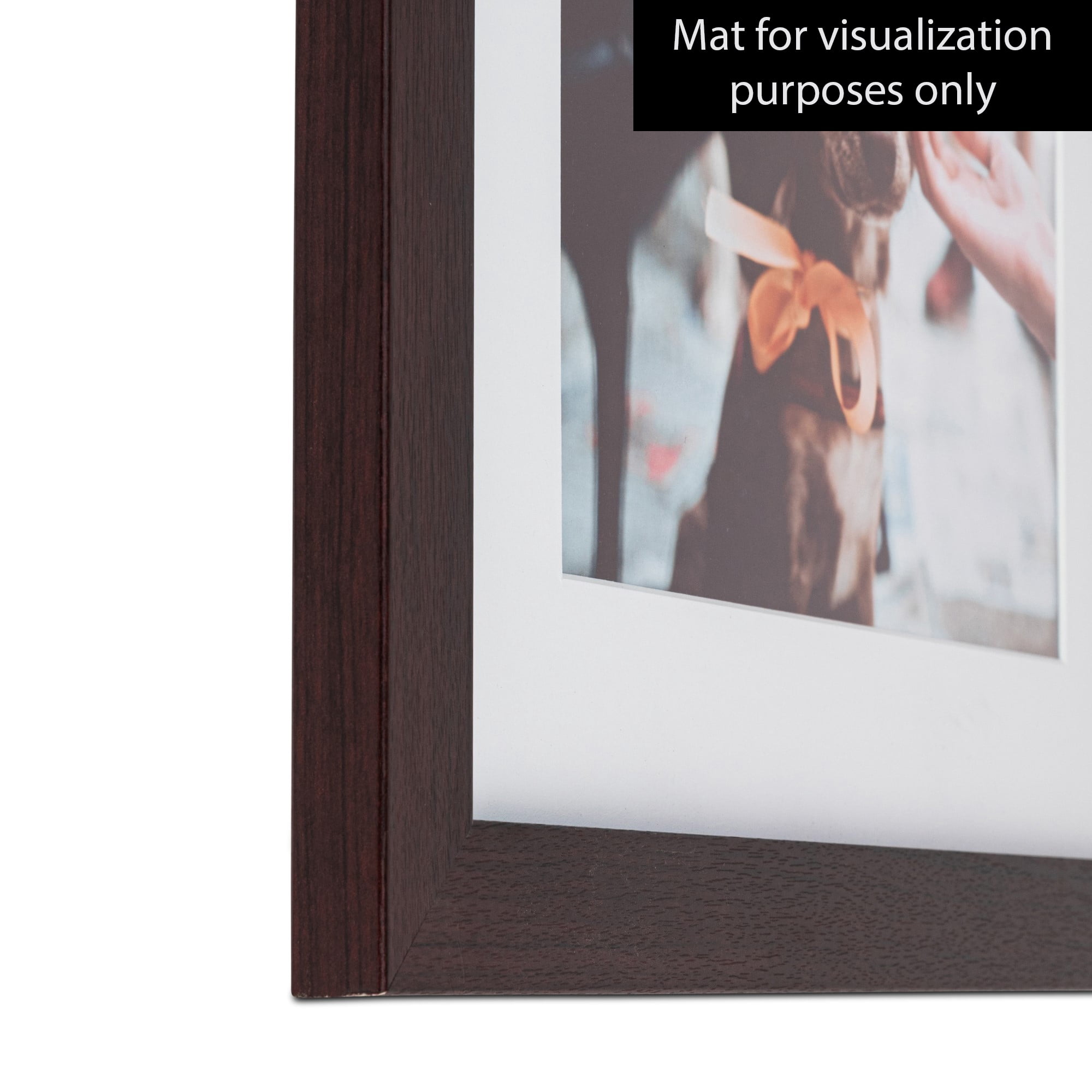 ArtToFrames 10x12 inch Mahogany Picture Frame, Brown MDF Poster Frame (3978)