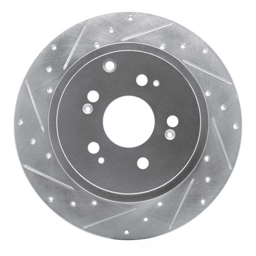 Dynamic Friction Company 631-59052L DFC Brake Rotor - Drilled And Slotted - Silver