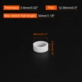 thumbnail image 2 of Silicone Rubber Bands Rings 200 Pack Non Slip 1/2" Flat White for Books, Art, Boxes, Cord Wrapping, Bag Wraps, 2 of 5