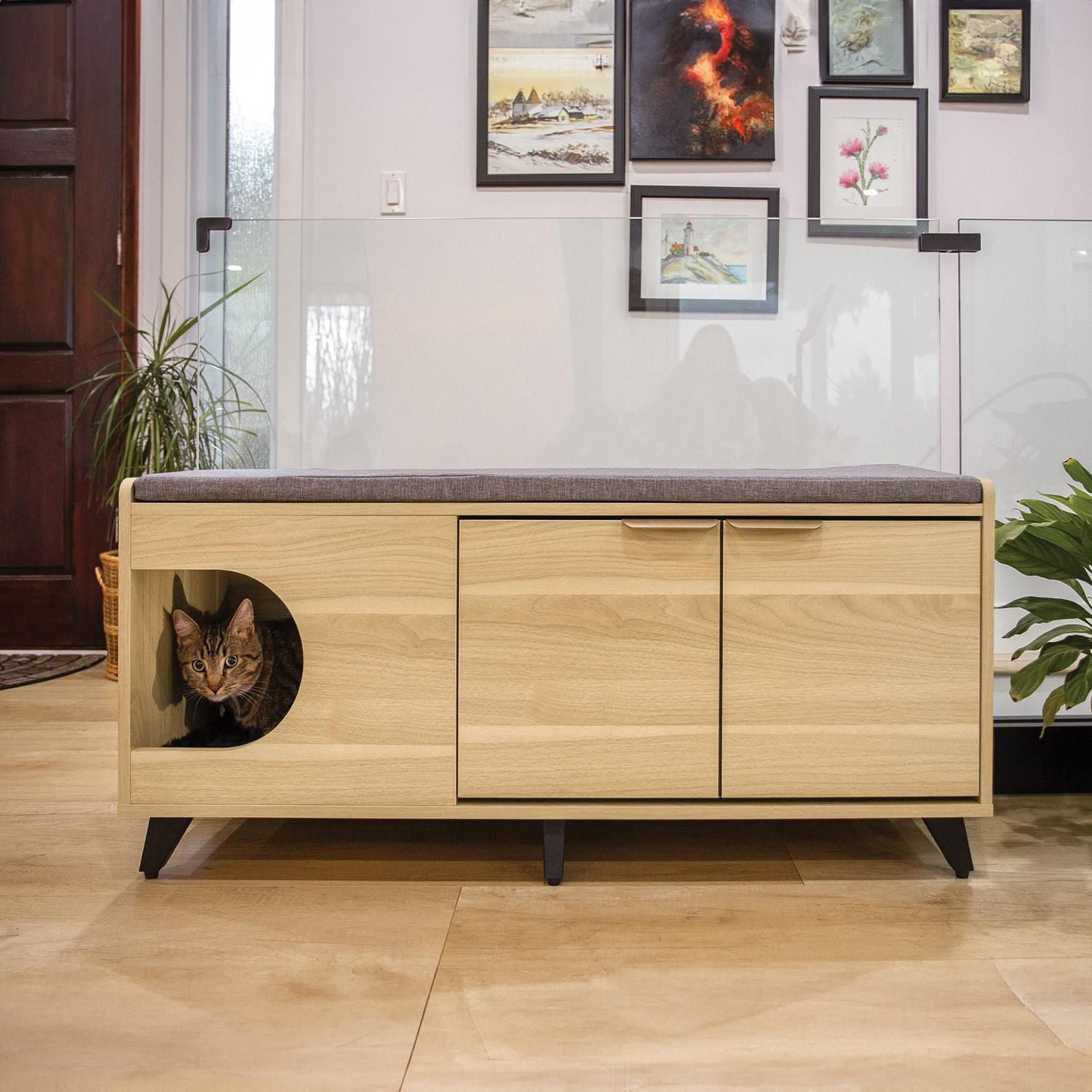 Meuble Multifonctionnel Instachew INAKA avec Niche pour Animaux et Rangement à Chaussures