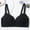 Black, variant on Kiplyki Womens Sports Bra Gathering A Seamless With Detachable Shoulder Straps For Daily Use