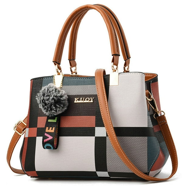 Bolso de mensajero de moda para mujer, bolso con asa superior elegante de cuero PU, bolso de viaje para mujer