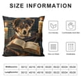 thumbnail image 5 of Orinice Dog Theme Graphic Decorative Throw Pillow Cover for Home Couch Living Room Bed Sofa - High-Quality Short Plush Material - Invisible Zipper Design - 1PC Pack 18x18in, 5 of 5