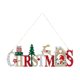 thumbnail image 2 of Wmhnj Letrero de madera de Feliz Navidad para puerta con colgador de cuerda. Decoracin navideña de bienvenida para puerta principal, pared o valla., 2 of 7