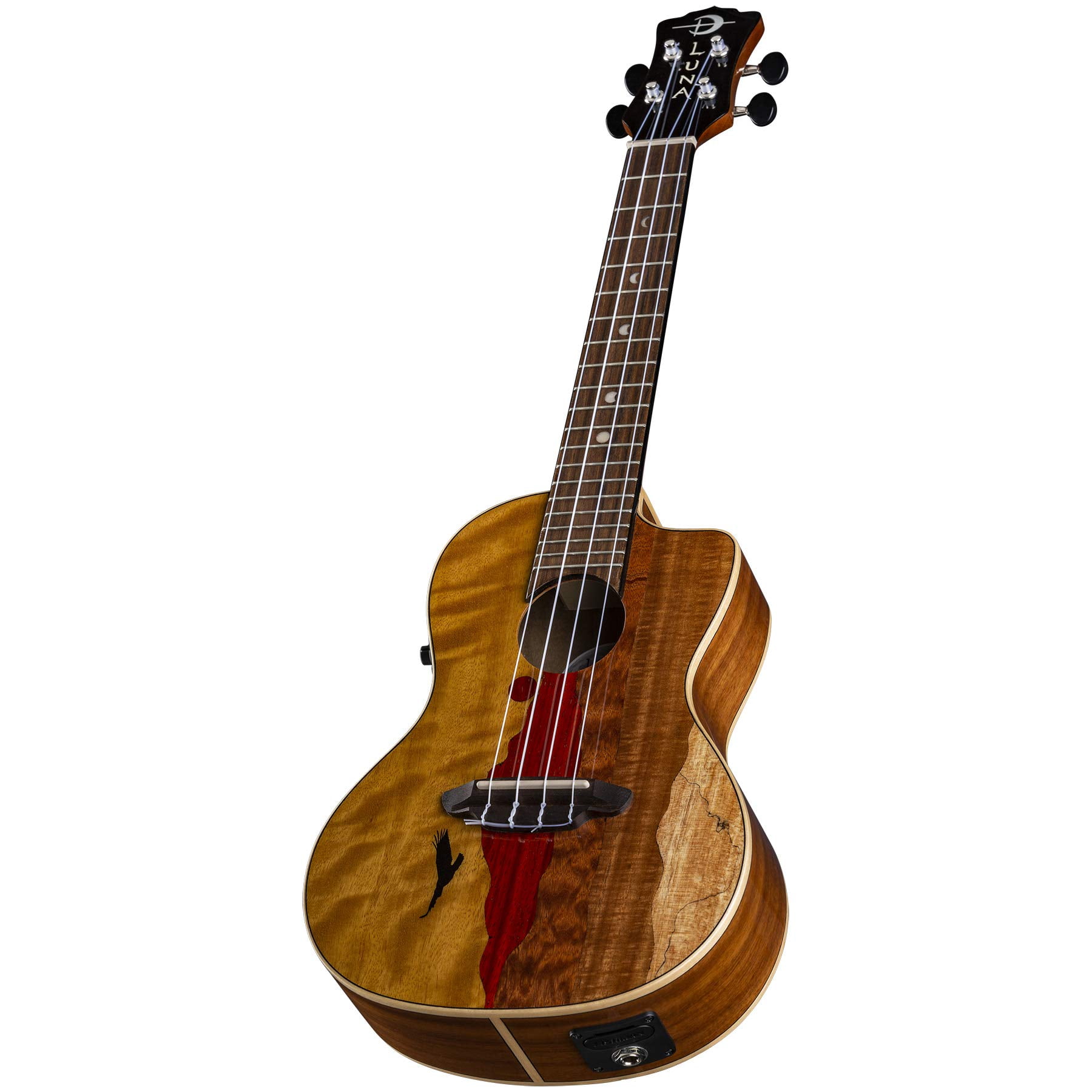 Luna Guitars Vista Eagle, Acoustic/Electric Ukulele, 3.24 lb